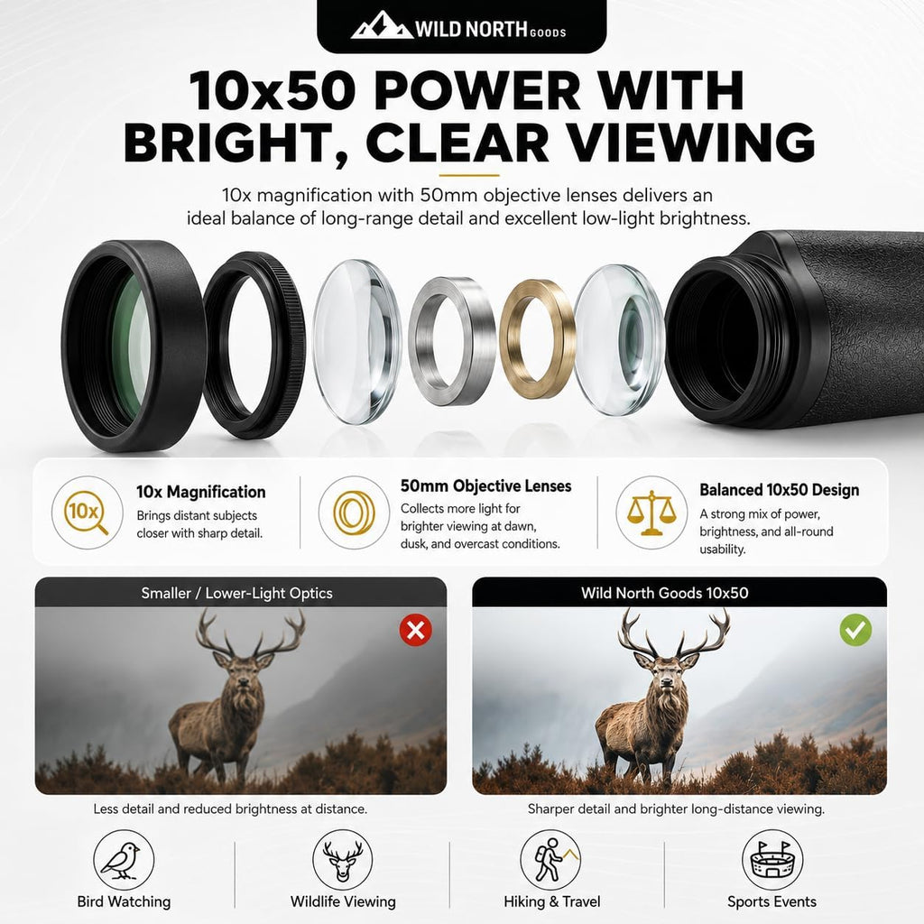 10x50 Binoculars