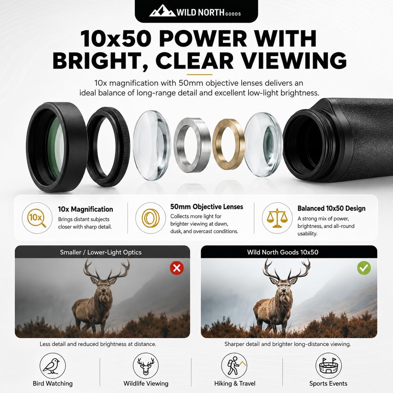 10x50 Binoculars