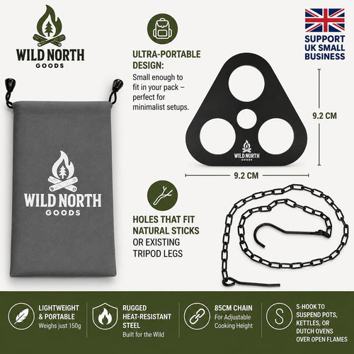 Fire Tripod Cooking Kit