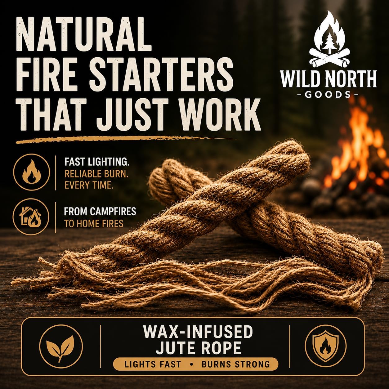 Natural Wax Infused Firelighters